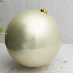 Пластиковый шар 20 см, перламутровый глянцевый Winter Deco фото 1