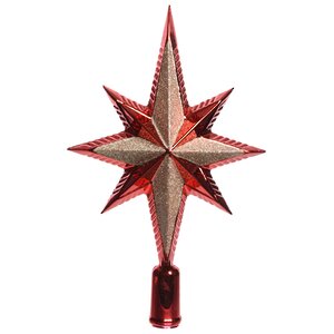 Верхушка Вифлеемская Звезда 25 см красная Kaemingk фото 2