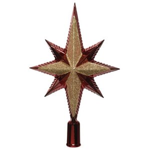 Верхушка Вифлеемская Звезда 25 см бордовая Kaemingk фото 1