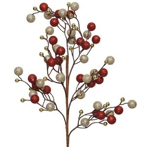 Декоративная ветка с ягодами Эннис: Золотая осень 60 см Winter Deco фото 6
