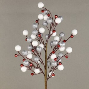 Декоративная ветка с ягодами Эннис: Made with love 60 см Winter Deco фото 1