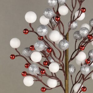 Декоративная ветка с ягодами Эннис: Made with love 60 см Winter Deco фото 2