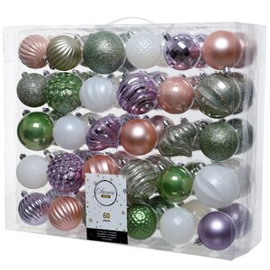 Набор пластиковых шаров Magic Suite: Эльфийские Трели, 6-7 см, 60 шт Kaemingk фото 3