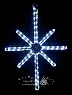 Украшение Звезда Полярная Экспо БЕЛАЯ, 50*38 см LED дюралайт, IP44 Царь Елка фото 1