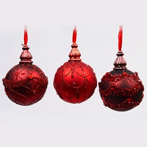 Набор стеклянных шаров "ЦАРСКИЙ КАПРИЗ", 8 см, 12 шт Kaemingk фото 1