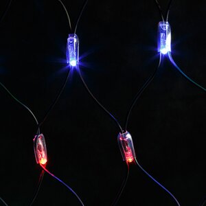 Гирлянда Сетка 2*2 м, 252 разноцветных LED ламп, черный КАУЧУК, соединяемая, IP65 Экорост фото 4