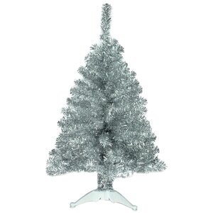 Искусственная серебряная елка Северное Сияние 120 см, фольга MOROZCO фото 1