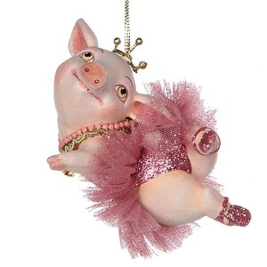 Елочное украшение Свинка - Балеринка-3 11*8 см, подвеска Katherine’s Collection фото 1