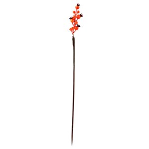 Декоративная ветка Ягоды Боярышника для букетов 50 см оранжевый Hogewoning фото 4