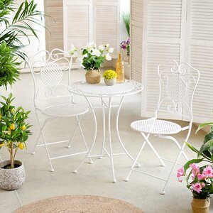 Комплект садовой мебели Ферарра: 1 стол + 2 стула, белый Edelman фото 1