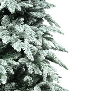 Искусственная елка с огоньками Polaris заснеженная 180 см, 408 холодных белых ламп, ЛИТАЯ + ПВХ Beatrees фото 2