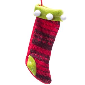 Елочная игрушка Рождественская Одежка - Носок Санты, 13 см, подвеска Edelman фото 1