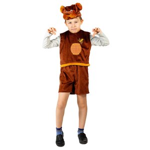 Карнавальный костюм Медвежонок, рост 104-116 см Бока С фото 1