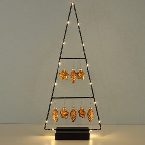 Декоративная светящаяся елка Франклин 52 см, 15 теплых белых LED ламп, на батарейках Edelman фото 1