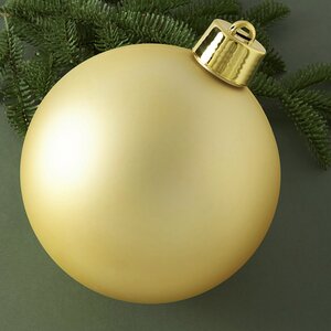 Пластиковый шар Sonder 20 см золотой матовый Winter Deco фото 1
