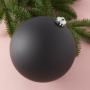 Пластиковый шар Sonder 15 см черный матовый Winter Deco фото 1