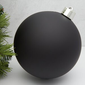 Пластиковый шар Sonder 25 см черный матовый Winter Deco фото 1