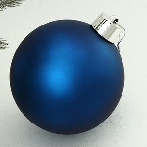 Пластиковый шар Sonder 20 см синий матовый Winter Deco фото 1