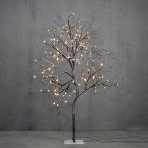Светодиодное дерево Ольсен 150 см, 117 теплых белых LED ламп, таймер, IP44 Edelman фото 1