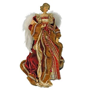 Ангел в бордово-золотом платье, 37 см Holiday Classics фото 2