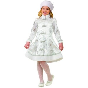 Карнавальный костюм Снегурочка, сатиновый, рост 116 см Батик фото 1