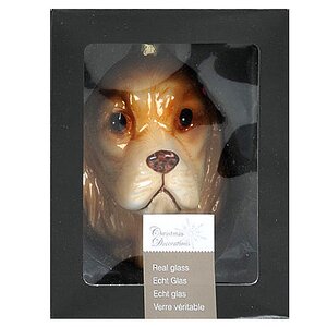 Елочная игрушка Собачка - Спаниель 9 см, стекло, подвеска Kaemingk фото 1