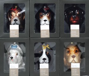 Елочная игрушка Собачка - Английский Бульдог 9 см, стекло, подвеска Kaemingk фото 3