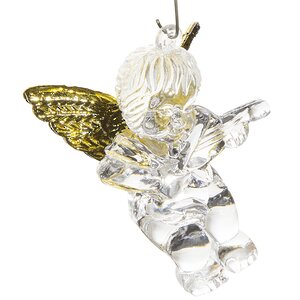 Елочная игрушка Ангел с Золотыми Крылышками 7 см, подвеска Holiday Classics фото 6