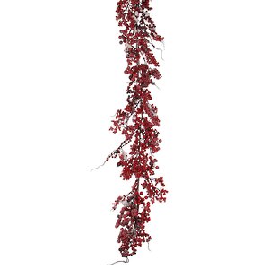 Гирлянда 180 см с красными заснеженными ягодами Edelman фото 1