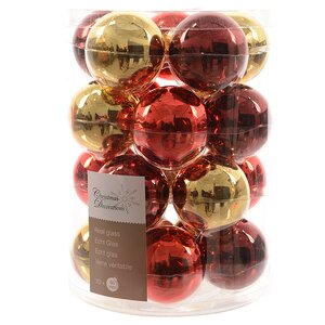Коллекция стеклянных шаров Золотая Осень 6 см, 20 шт Kaemingk фото 2
