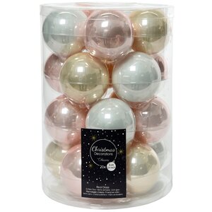 Коллекция стеклянных шаров Жемчужная Нежность 6 см, 20 шт Winter Deco фото 2