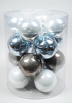 Коллекция стеклянных шаров Winter Decoration 3.5 см, 16 шт Kaemingk фото 1
