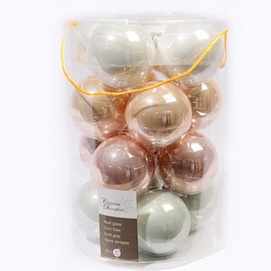 Коллекция стеклянных шаров Пастельные Мечты 8 см, 16 шт Kaemingk фото 1
