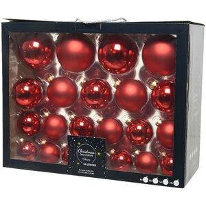 Набор стеклянных шаров Magnifique: Красный, 6-10 см, 44 шт Kaemingk фото 3