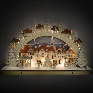 Светильник-горка Рождественский городок 46*28 см, 11 LED ламп, батарейка Star Trading (Svetlitsa) фото 3
