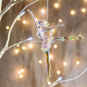 Елочная игрушка Балерина Жюлиетт 13 см радужная, подвеска Forest Market фото 1
