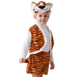 Карнавальный костюм Тигр, рост 104-116 см Бока С фото 1