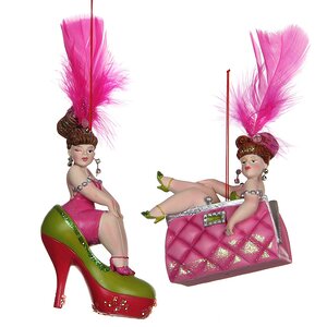 Елочная игрушка "Роскошная леди в сумке", 20 см Katherine’s Collection фото 2