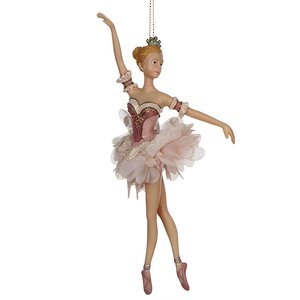 Елочное украшение "Балерина Марилена в розовом платье", 18 см Katherine’s Collection фото 1
