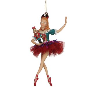 Елочная игрушка "Герои балета "Щелкунчик - Клара", 14 см Katherine’s Collection фото 1
