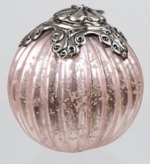 Винтажный шар Серебряный Век, 10 см, нежно-розовый Kaemingk фото 1