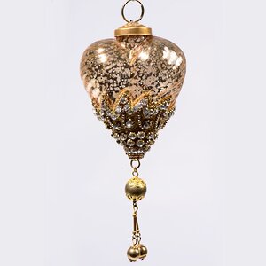 Елочная игрушка "Бесценный Дар", 17 см, золото, стекло, подвеска Kaemingk фото 1