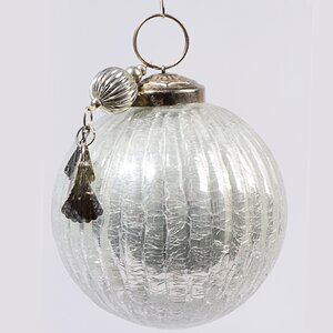 Винтажный шар Лунная Долина, 7.5 см, белый, стекло Kaemingk фото 1