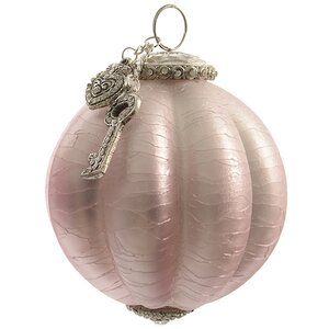Винтажный шар Романтическая Тайна 10 см розовый матовый, стекло Kaemingk фото 1