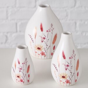 Набор керамических ваз Albedo Cornelia 8-12 см, 3 шт Boltze фото 1