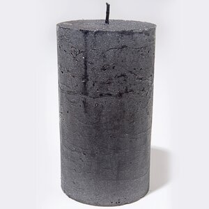 Декоративная свеча Металлик Макси 120*68 мм черная Kaemingk фото 1