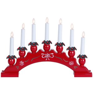 Рождественская горка Sanna 42*27 см, 7 электрических свечей Star Trading фото 4
