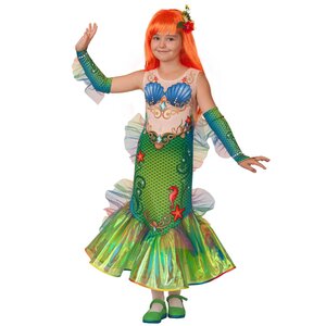 Карнавальный костюм Русалка из Атлантики, рост 146 см Батик фото 1