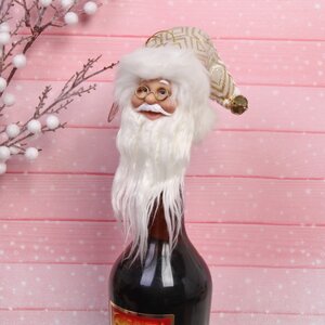 Декор для бутылки Санта из КлаусВилля 15 см Serpantin фото 1