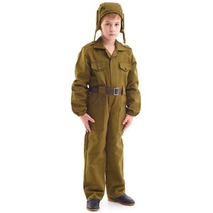 Детский военный костюм Танкист, рост 122-134 см Бока С фото 1